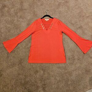 Michael Kors, Long Bell Sleeve Top, NWOT, Size M